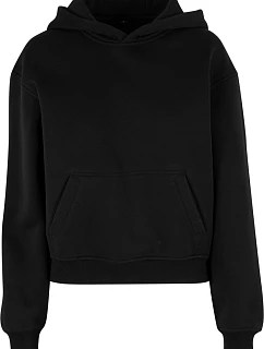 Build your Brand BY 444 Dámska mikina s kapucňou v oversize štýle „Loose Fit“ 56.0444 čierna