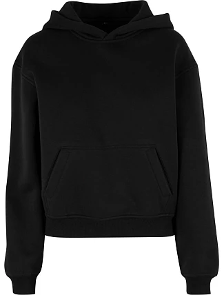 Build your Brand BY 444 Dámska mikina s kapucňou v oversize štýle „Loose Fit“ 56.0444 čierna