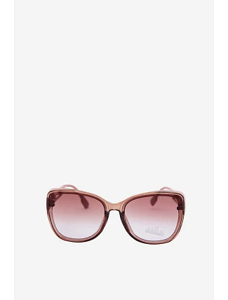 Dámske slnečné okuliare typu cat-eye, ružové