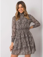 Šaty WN SK 18951 1.40X čierna a béžová