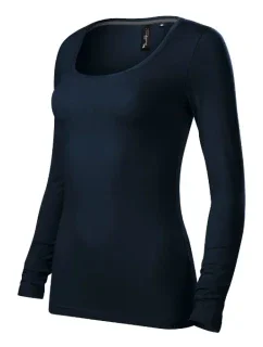 Odvážne tričko pre ženy tmavomodré