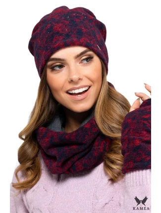 Dámske rukavičky AUSTIN červeno-modrá - Kamea