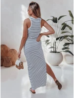 SUMMER LOVE one size maxi šaty bielo-modré FashionStreet EY2611