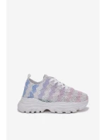 Sneakersy Damskie Z Szydełkową Cholewką Multikolor Jelhiris