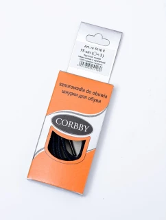 Corbby Granatowe Woskowane Cienkie Sznurówki