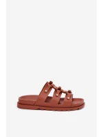 Klapki Damskie Z Paskami Camel Pasiriela