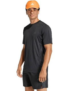Pánske tričko adidas Tech Essentials Workout 3-Stripes, čierne, KQ7485