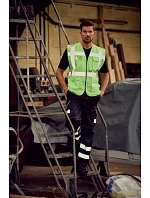 Yoko HVW 801 Hi-Vis multifunkčná vesta 79.W801 hi vis žltá/sivá