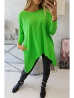 Oversize blúzka svetlo zelená