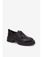 Dámské polobotky z eko kůže černé Adrelle