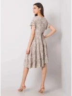 Dámske voľné šaty s volánom awd0465 - FPrice