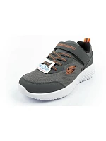 Detská športová obuv Skechers Bounder na suchý zips, ľahká, módna, sivá Detská športová obuv Skechers Bounder na suchý zips, ľahká, módna, sivá