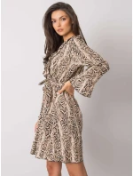 Šaty DHJ SK 13891B.07P čierna a béžová