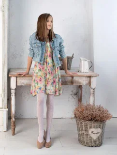 DETSKÉ VZOROVANÉ PANČUCHY KIMBERLEY JUNIOR DR2503