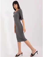 Šaty EM SK HS 21 503.43P tmavosivé Šaty EM SK HS 21 503.43P tmavosivé