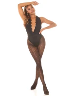 Pančuchy s geometrickým vzorom SH5015 - InStylefashion