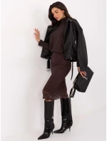 Sukňa MI SD G9139.33 tmavohnedá