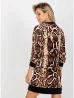 Dámske šaty TU 8189 4.09 čierna a béžová - FPrice