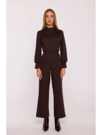 M879 Kombinéza so stojacím golierom - hnedá