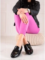 Výborné poltopánky dámske čierne na plochom podpätku Výborné poltopánky dámske čierne na plochom podpätku