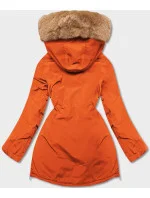 Dámska zimná bunda oranžová (CAN-588)