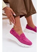 Dámske mokasíny z prírodného semišu na platforme Vinceza 79626 Fuchsia Dámske mokasíny z prírodného semišu na platforme Vinceza 79626 Fuchsia