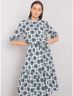 Šaty LK SK 508525.17 biele a zelené