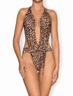 Fantastické jednodielne plavky Cancunella leopardí - Obsessive