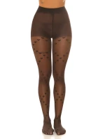 Sexi pančuchy SH6414 s potlačou "Heart" - InStylefashion Sexi pančuchy SH6414 s potlačou "Heart" - InStylefashion