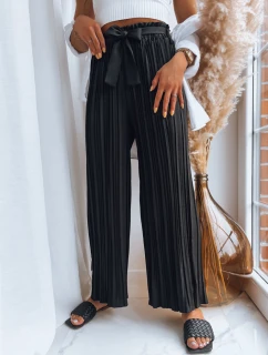 Dámske nohavice RUFFLES black FashionStreet UY1539
