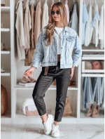 Dámske nohavice s opaskom MADELINA black FashionStreet UY2629