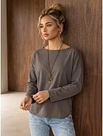 Dámska bavlnená blúzka oversize s príveskom Fango FashionStreet RY2943 Dámska bavlnená blúzka oversize s príveskom Fango FashionStreet RY2943