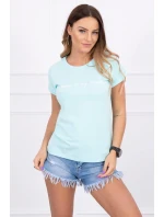 Nakupovanie je moja kardio mätová blúzka Nakupovanie je moja kardio mätová blúzka