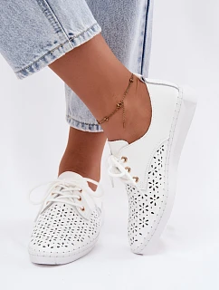 Dámske kožené topánky Acorn White Softie Semi