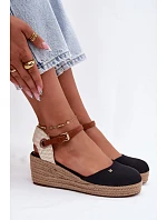 Dámske espadrilky na platforme Wrangler 20261087-25Y Black