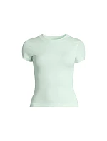 Dámske tričko CASALL Bold Rib Tee, zelené Dámske tričko CASALL Bold Rib Tee, zelené