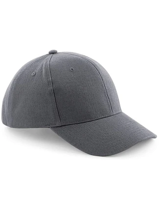 Beechfield B 65 6-panelová čiapka s kšiltom „Pro Style“ 53.0065 grafitovo šedá