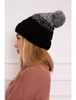Fleecová čiapka Ilona K218 čierna+sivá
