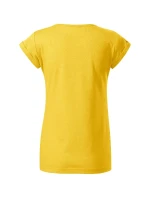 Dámske tričko Fusion so žltým zvýrazňovačom