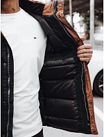 Kurtka zimowa męska czarna FashionStreet TX4599 Kurtka zimowa męska czarna FashionStreet TX4599