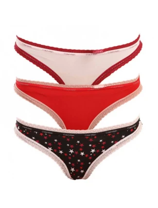 Dámske nohavičky 3pack QD3804E - W4Z - viacfarebná - Calvin Klein Dámske nohavičky 3pack QD3804E - W4Z - viacfarebná - Calvin Klein