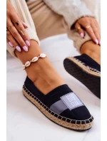 Damskie Espadryle Wsuwane Big Star JJ274963 Czarne