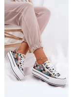 Wzorzyste Trampki Damskie Na Platformie Lee Cooper LCW-25-31-3441L Multikolor