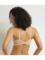 Dámska čipkovaná podprsenka s kosticami DIM DAILY MICRO FOULARD BRA - DIM - nude