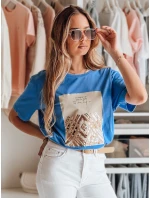 Dámske tričko CENTIA modré FashionStreet RY2613