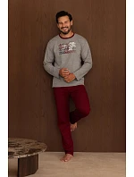 Pyžamo Regina 6008 s dlhými rukávmi, veľkosti M–3XL, Z26 Pyžamo Regina 6008 s dlhými rukávmi, veľkosti M–3XL, Z26
