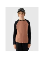 Chlapčenské obyčajné s dlhým rukávom 4F Junior 4FJWAW24TLONM293-65S