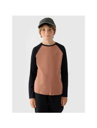 Chlapčenské obyčajné s dlhým rukávom 4F Junior 4FJWAW24TLONM293-65S