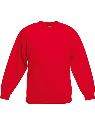 Fruit of the Loom Classic Kids Set-In Sweat Detská mikina 16.2041 červená Fruit of the Loom Classic Kids Set-In Sweat Detská mikina 16.2041 červená