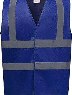 Bezpečnostná vesta Yoko HVW 100 Hi-Vis 79.W100, kráľovská modrá